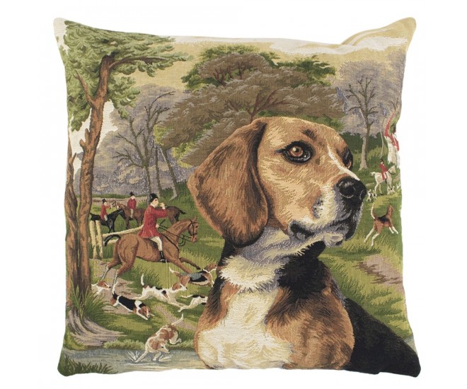 Gobelínový polštář lovecký pes Beagle - 45*45*15cm Mars & More 
