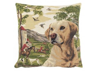 Gobelínový polštář lovecký pes Labrador - 45*45*15cm