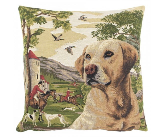 Gobelínový polštář lovecký pes Labrador - 45*45*15cm Mars & More 