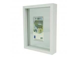 Dekorativní rámeček se světlým rámem - 27,5*35*5cm