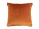 Oranžový sametový polštář obšitý krouceným zlatým provázkem Velvet - 45*10*45cm Mars & More 