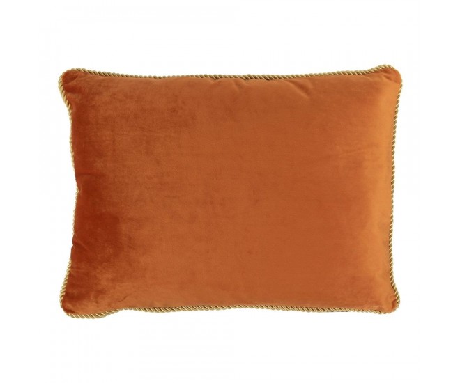 Sametový zlatě oranžový polštář Golly - 35*45*10cm Mars & More 
