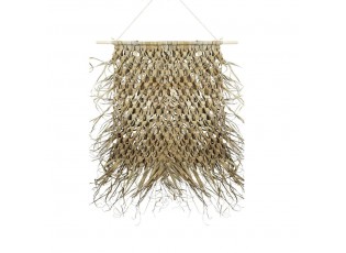 Tapisérie pletený obdélník palmového listí na hůlce - 3*65*80cm