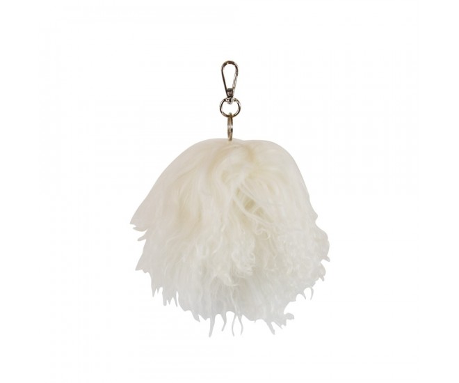 Klíčenka pom pom kudrnatý chlup - 13cm Mars & More 