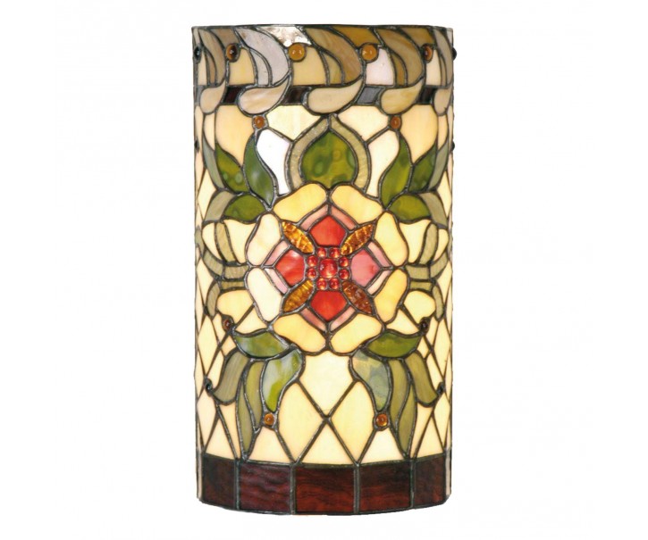 Nástěnná lampa Tiffany - 20*11*36 cm 2x E14 / Max 40W Clayre & Eef
