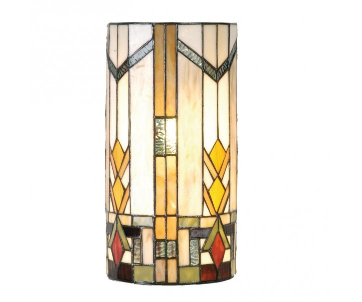 Nástěnná lampa Tiffany - 20*11*36 cm 2x E14 / Max 40w Clayre & Eef