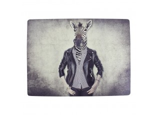 4ks pevné korkové prostírání paní zebra - 30*40*0,4cm