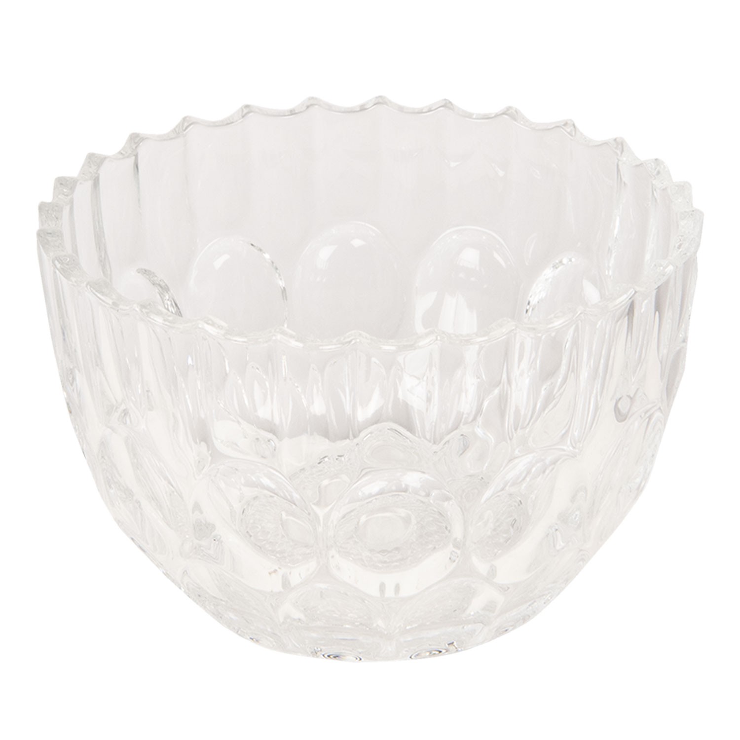 Skleněná dóza s víkem na cukrovinky – Ø 14*17 cm Clayre & Eef Skleněná dóza s víkem na cukrovinky – Ø 14*17 cm Clayre & Eef