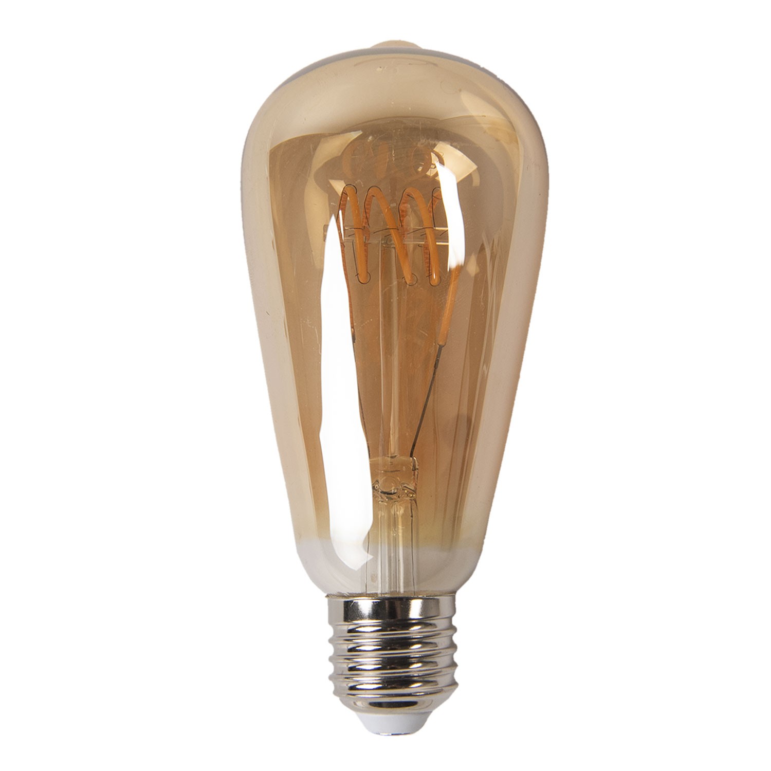 Žárovka Antique LED Bulb Spiral - Ø 6*14 cm E27/3W Clayre & Eef Žárovka Antique LED Bulb Spiral - Ø 6*14 cm E27/3W Clayre & Eef