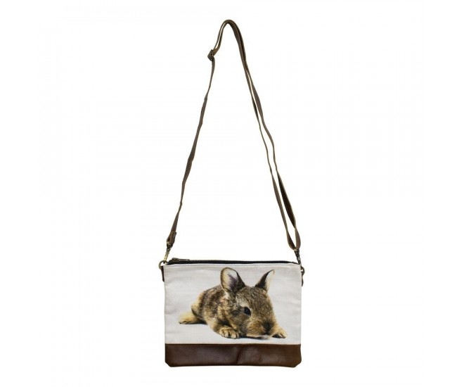 Kožená designová Crossbody s králíčkem - 23*2*18cm Mars & More 
