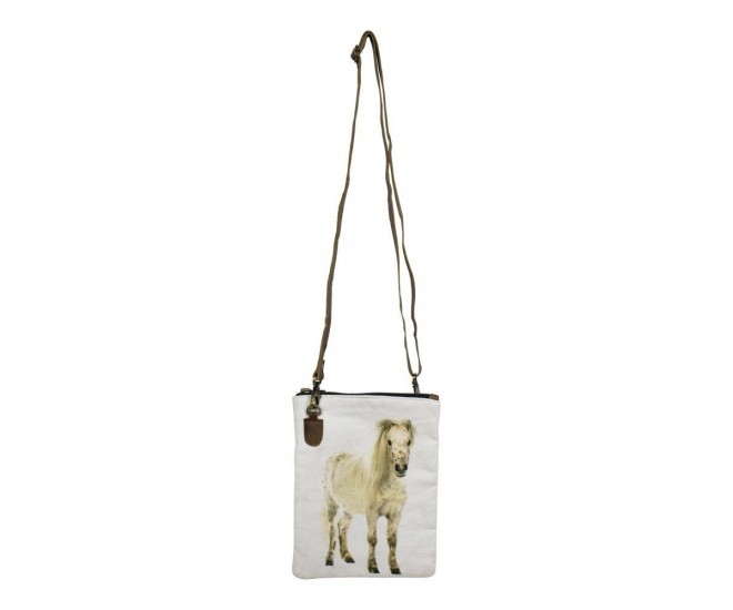 Kožená bavlněná Crossbody s poníkem - 18*2*23cm Mars & More 