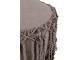 Bavlněný puf Macrame taupe - Ø 45*45cm J-Line by Jolipa