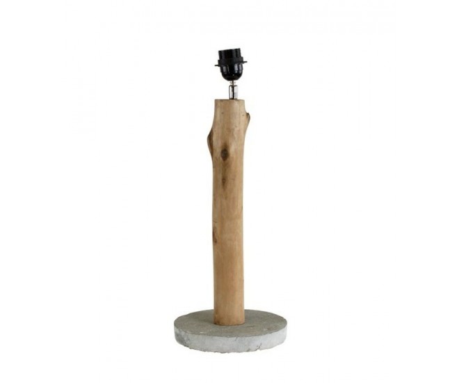 Dřevěná základna ke stolní lampě Eukalyptus - Ø 20*51cm/ E27 Mars & More 