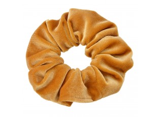 Okrová sametová gumička - Ø 10*2 cm