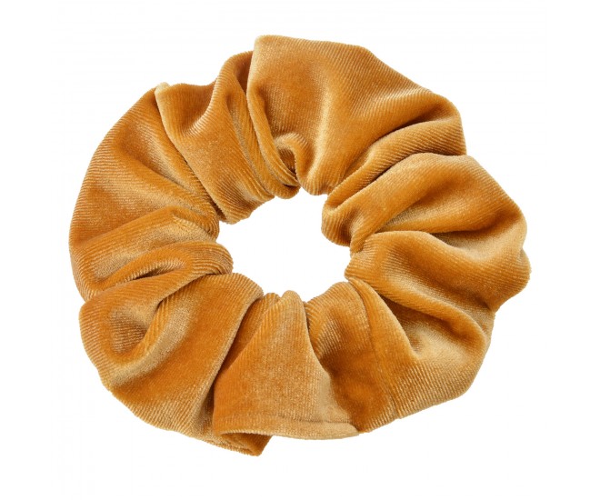 Okrová sametová gumička Clayre & Eef