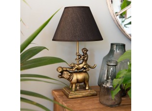 Zlato-zelené stínidlo lampy Couleurs - Ø 25*16 cm