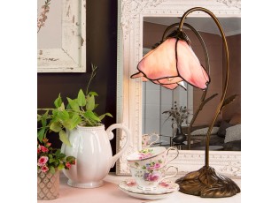 Stolní lampa Tiffany ve tvaru květu - Ø 31*48 cm/ E14/ 40W