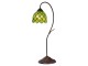 Vitrážová stolní lampa Tiffan Fleuron – Ø 28*60 cm E14/max 1*40W Clayre & Eef