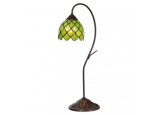 Vitrážová stolní lampa Tiffan Fleuron – Ø 28*60 cm E14/max 1*40W