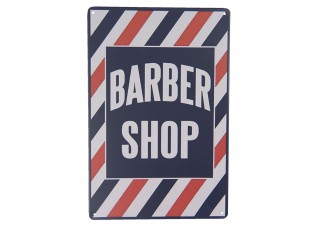 Nástěnná kovová cedule Barber Shop - 20*30 cm