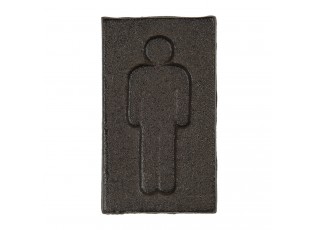 Kovová cedulka pánské toalety - 6*1*11 cm