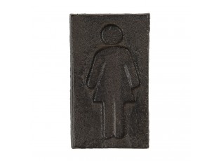 Kovová cedule označení dámy - 6*1*11 cm