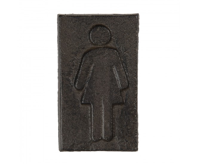 Kovová cedule označení dámy - 6*1*11 cm Clayre & Eef