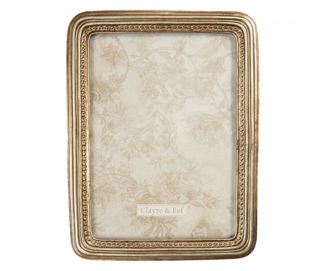 Vintage zlatý fotorámeček Aimee - 15*1*20 cm / 13*18 cm Clayre & Eef