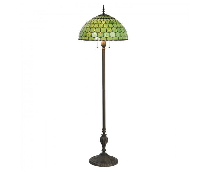 Stojací Tiffany lampa Amarante – Ø 51*165 cm E27/max 3*60W Clayre & Eef