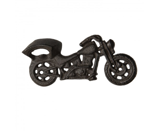 Nástěnný litinový otvírák motorka - 19*3*9 cm Clayre & Eef
