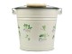 Krémový smaltovaný kyblík s bylinkami Herbs - Ø24*23cm - 6L M&uuml;nder Email
