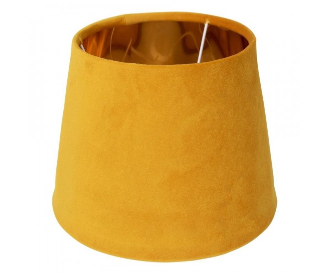 Sametové medově zlaté stínidlo se zlatým vnitřkem Honey - Ø46*25cm/ E27 Mars & More 