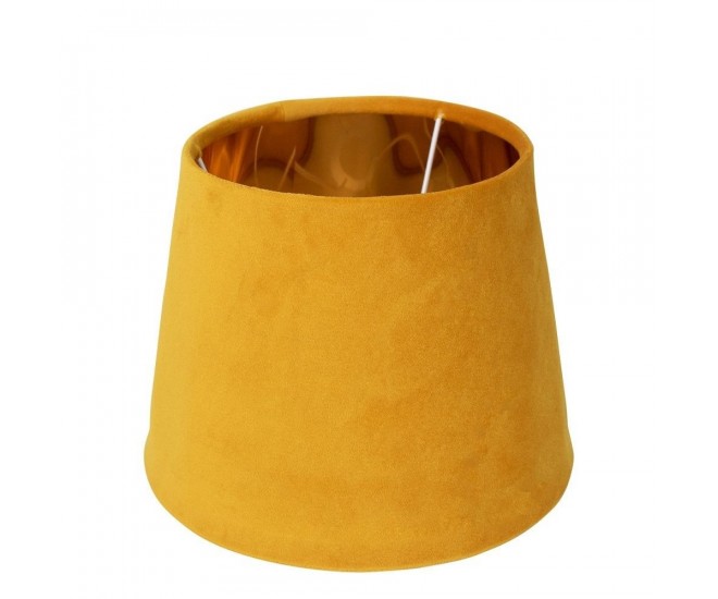 Sametové medově zlaté stínidlo se zlatým vnitřkem Honey - Ø 30*21cm/ E27 Mars & More 