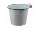 Bílý smaltovaný kyblík s modrou linkou Blue line - Ø16*14cm - 1.5L M&uuml;nder Email