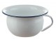 Bílá smaltovaná mísa s uchem - Ø 18*10cm - 1L M&uuml;nder Email