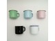 Růžový smaltovaný hrnek Pink dot - Ø8*8cm - 250ml M&uuml;nder Email