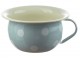 Modrá smaltovaná mísa s uchem a puntíky Blue dot - Ø 18*10cm - 1L M&uuml;nder Email