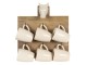 Nástěnný dřevěný věšák s hrnečky Chick - 33*9*35 cm Clayre & Eef