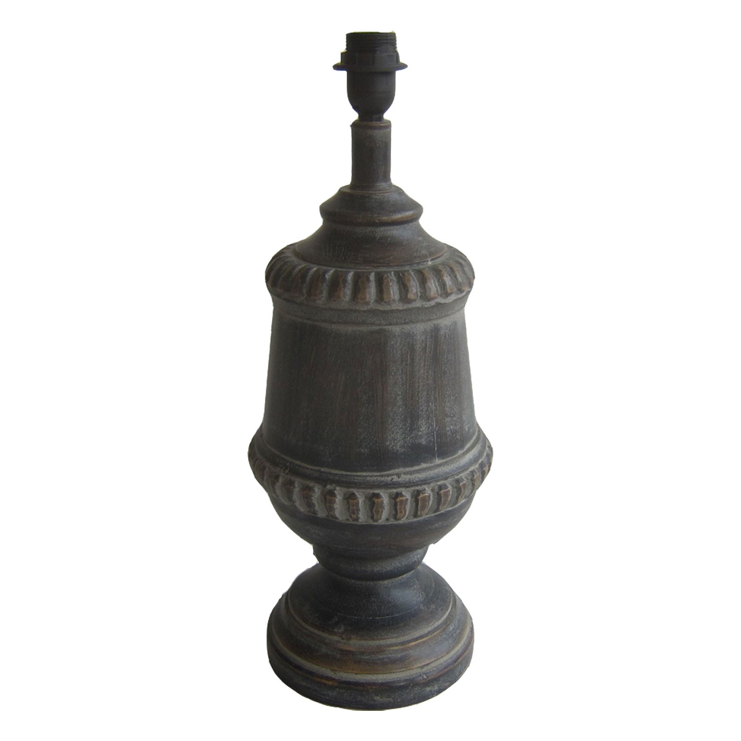 Šedá dřevěná noha k lampě Marcel - Ø 21*55 cm E27
