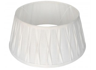 Bílé plisované stínidlo Riva wite - Ø60*27 cm / E27
