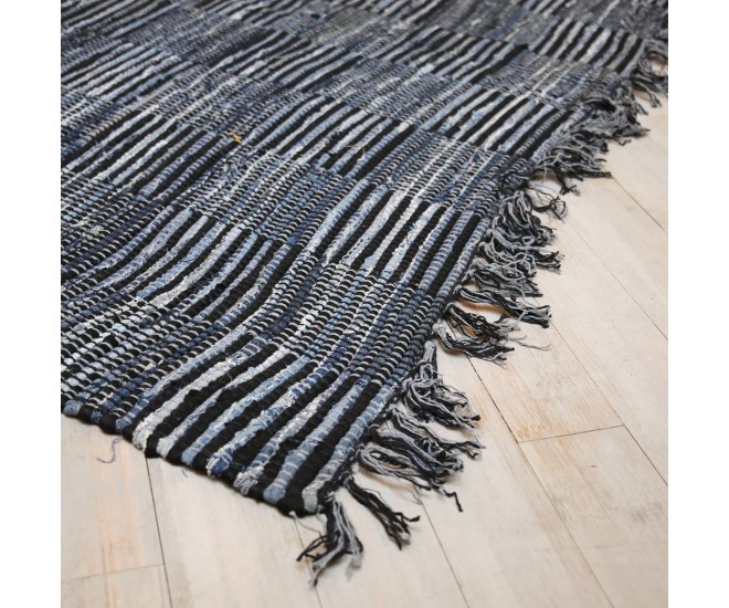 Modrý bavlněný koberec Formia Denim- 160*230cm Collectione