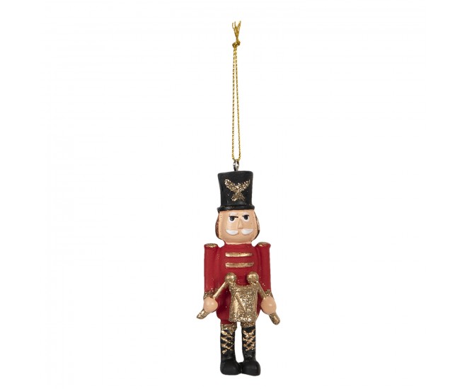 Závěsná vánoční dekorace Louskáček - 4*2*9 cm