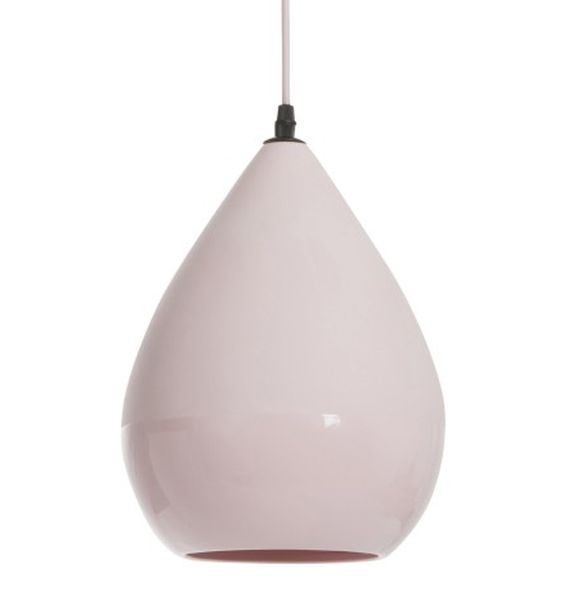 Růžová závěsná porcelánová lampa Drop - Ø 21*29,5 cm J-Line by Jolipa Růžová závěsná porcelánová lampa Drop - Ø 21*29,5 cm J-Line by Jolipa