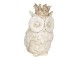 Dekorace sova s korunkou - 7*7*12 cm Clayre & Eef