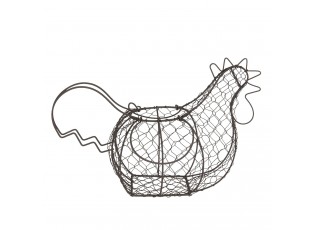 Drátěný stojan na vajíčka v designu slepice Filaire - 40*23*28 cm