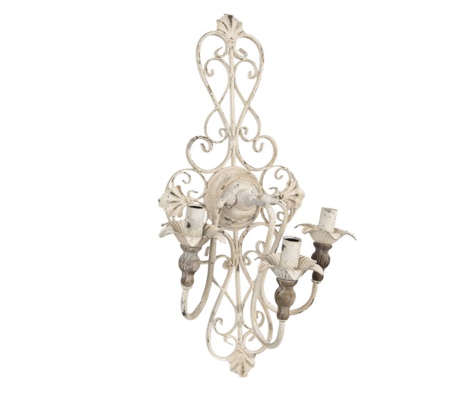 Nástěnná vintage lampa Adnot - 33*24*70 cm E14/max 3*60W Clayre & Eef