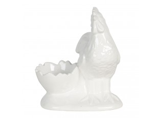 Držák na vajíčko ve tvaru skořápky se slepičkou - 11*9*13 cm