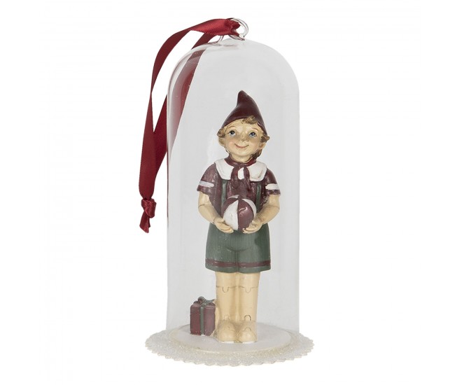 Vánoční ozdoba Pinocchio - 8*8*15 cm Clayre & Eef