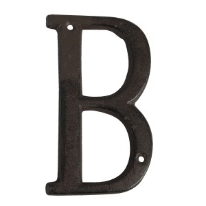 Nástěnné kovové písmeno B - 13 cm