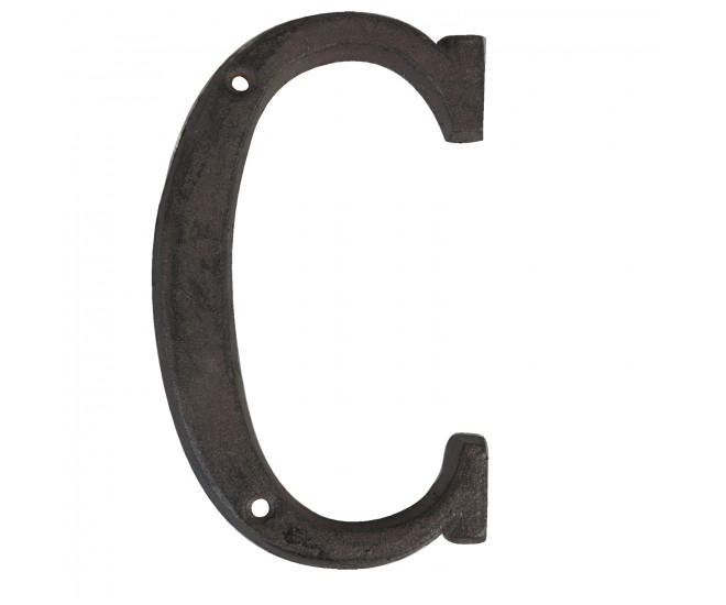 Nástěnné kovové písmeno C - 13 cm Clayre & Eef